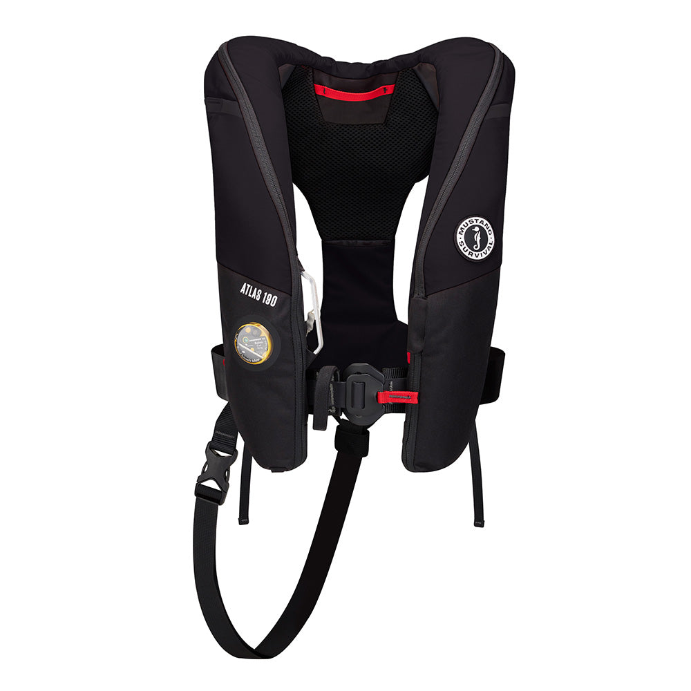Mustang Atlas 190 DLX Open Ocean Inflatable PFD  Black MD3195E1130