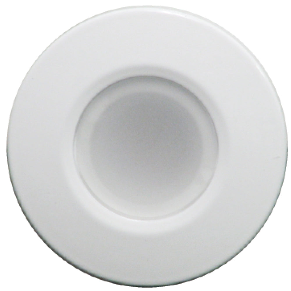 Lumitec Orbit Flush Mount Down Light White Finish 2Color BlueWhite Dimming 112521
