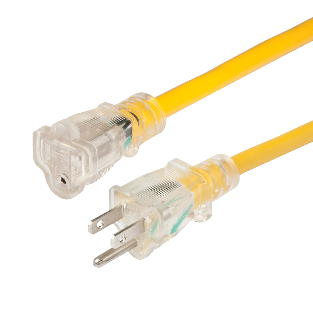 Marinco 143 Lighted Extension Cord NonLocking 15A 25 150025NL