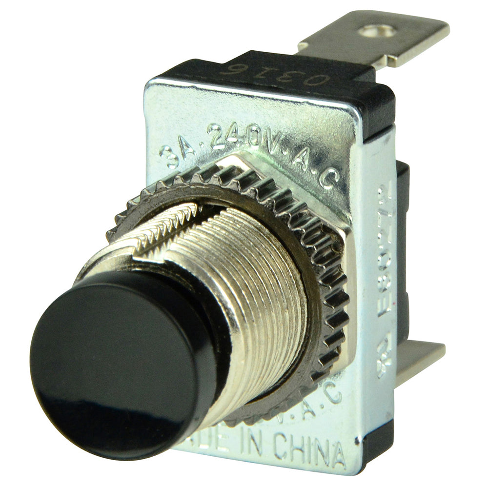 BEP Black SPST Momentary Contact Switch  OFFON 1001402