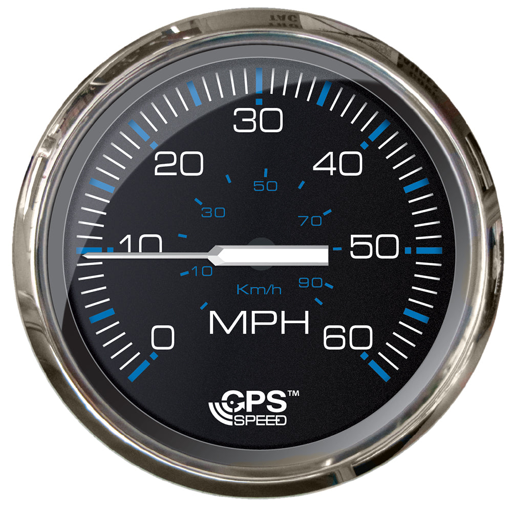 Faria Chesepeake Black 4 Studded Speedometer  60MPH GPS 33749