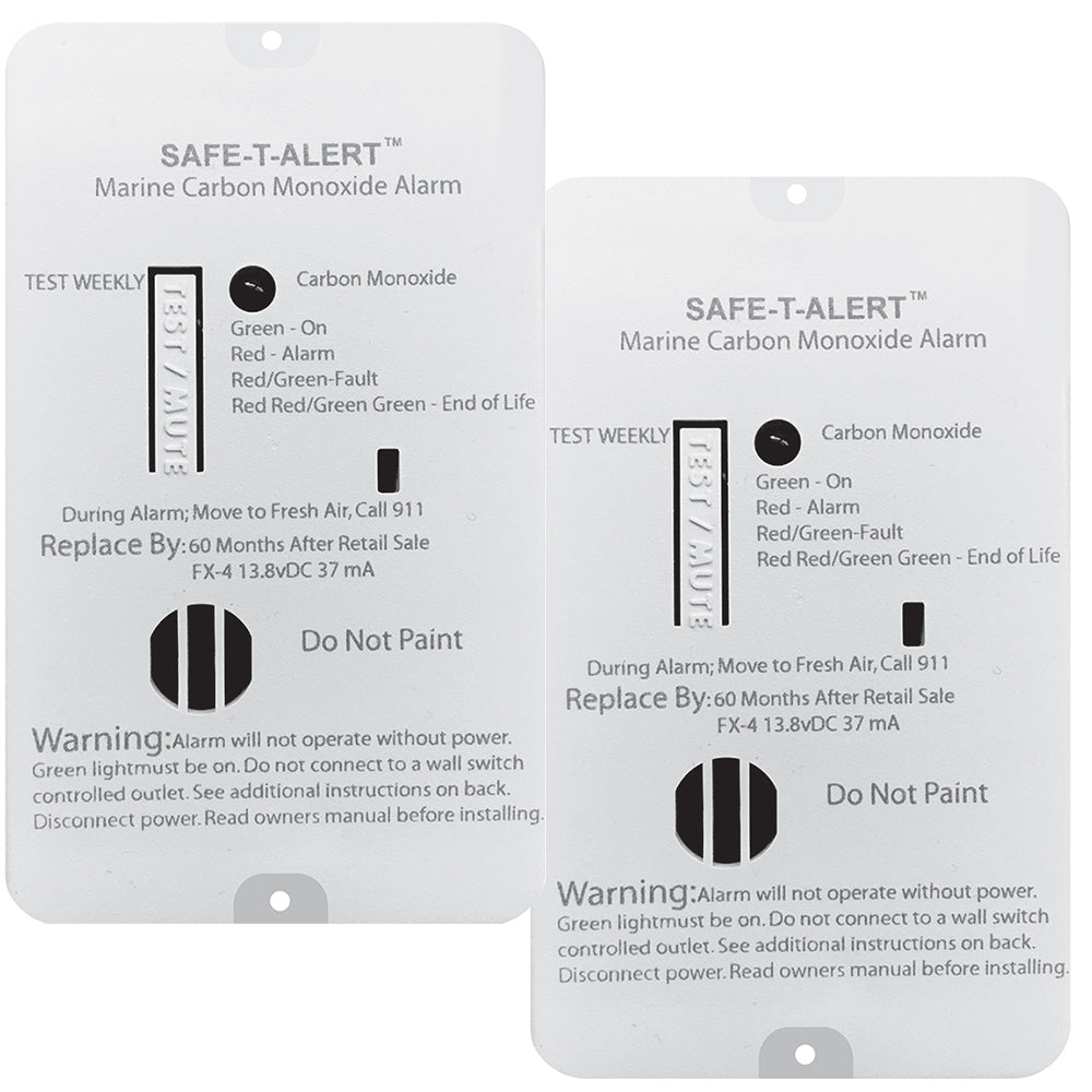 SafeTAlert FX4 Carbon Monoxide Alarm  2Pack FX4MARINE2PACK