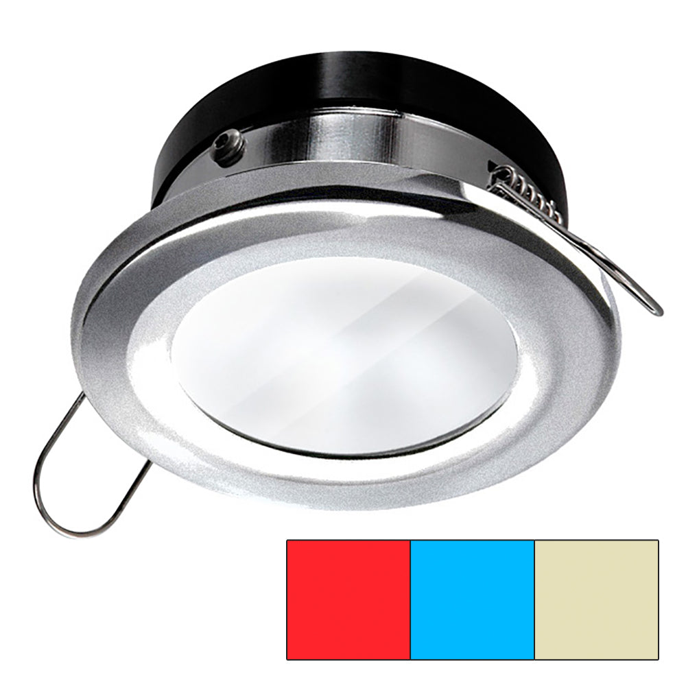 i2Systems Apeiron A1120 Spring Mount Light  Round  Red Warm White  Blue  Brushed Nickel A1120Z41HCE
