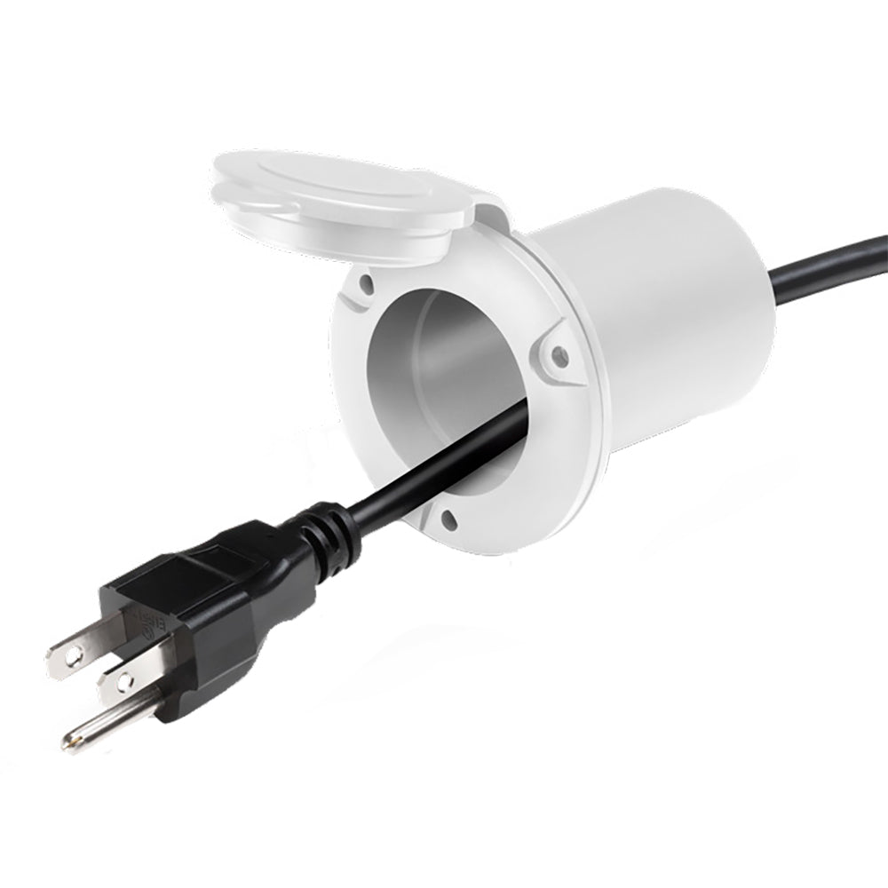 Guest AC Universal Plug Holder  White 150PHW