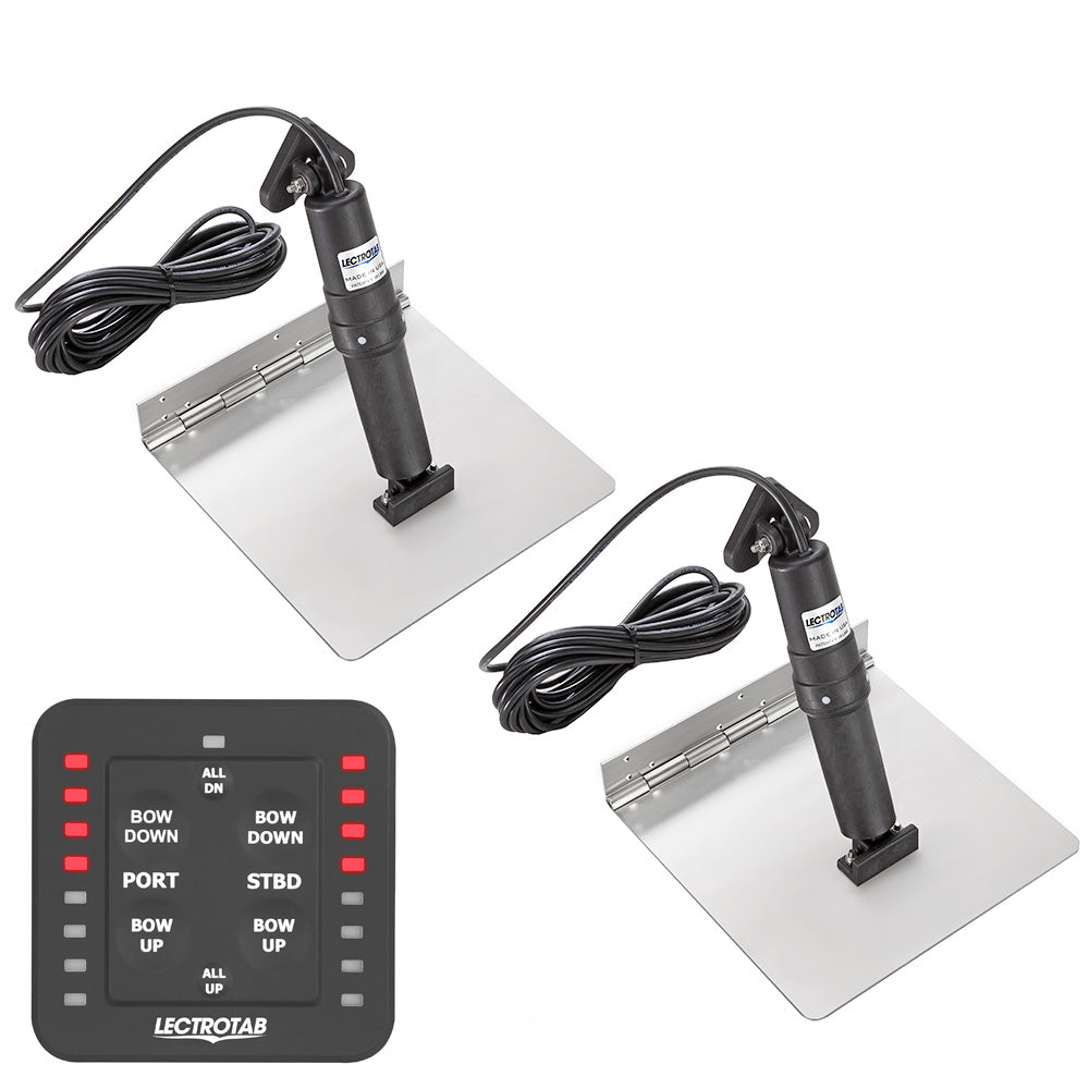 Lectrotab XKA Stainless Steel Trim Tab Kit wOneTouch Control  9 x 12 XKASL9X12