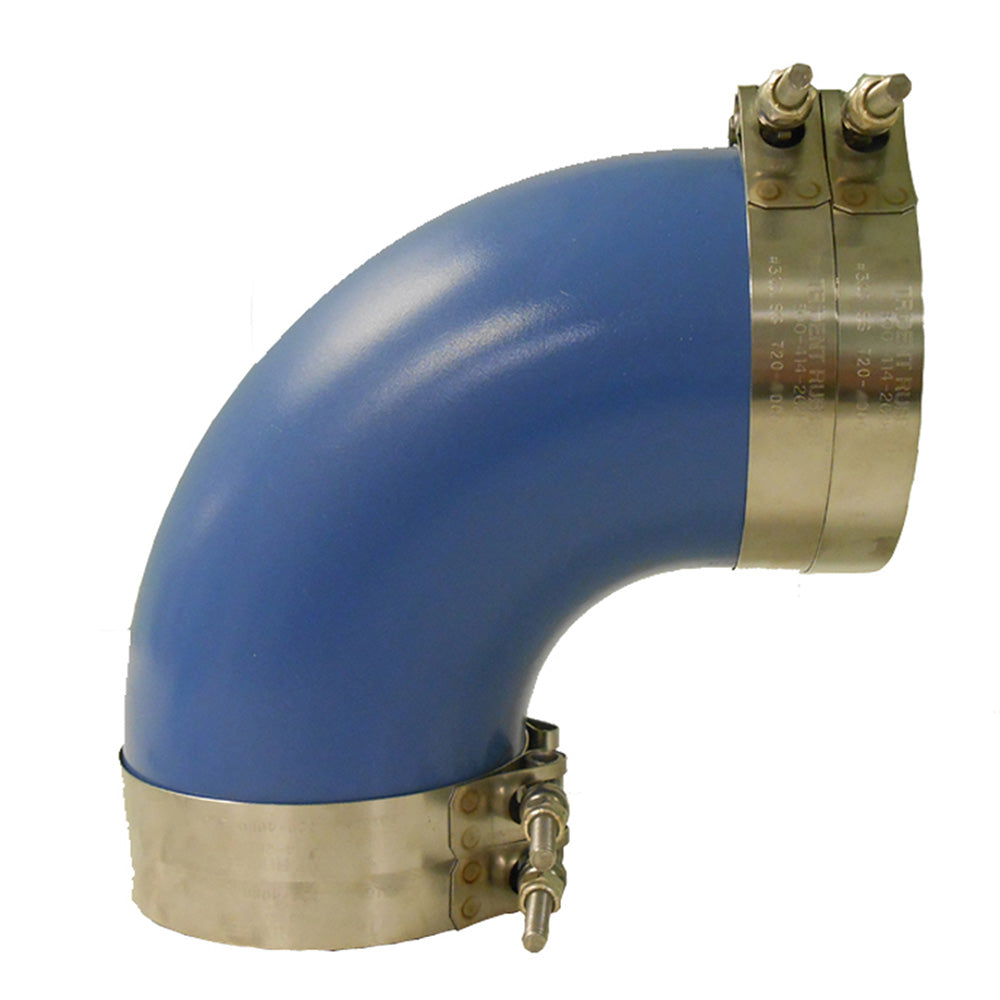 Trident Marine 6 ID 90Degree Blue Silicone Molded Wet Exhaust Elbow w4 TBolt Clamps 290V6000SS