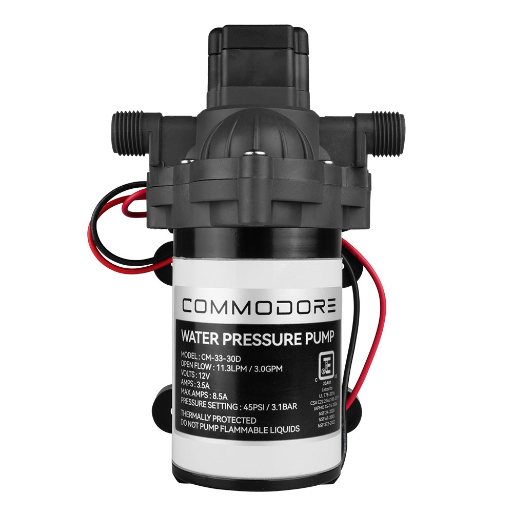 Commodore 30 GPM Water Pump  12V CM3330D