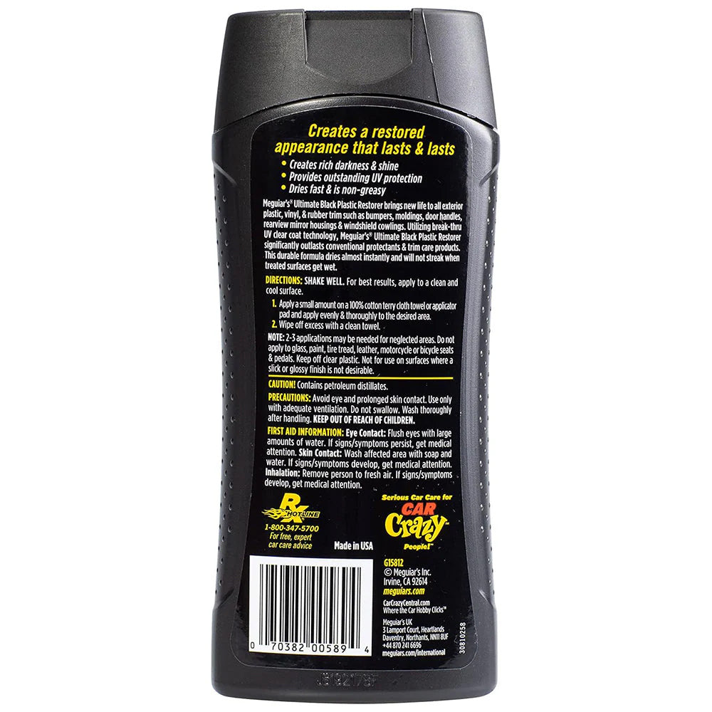 Meguiars Ultimate Black Plastic Restorer  12oz G15812