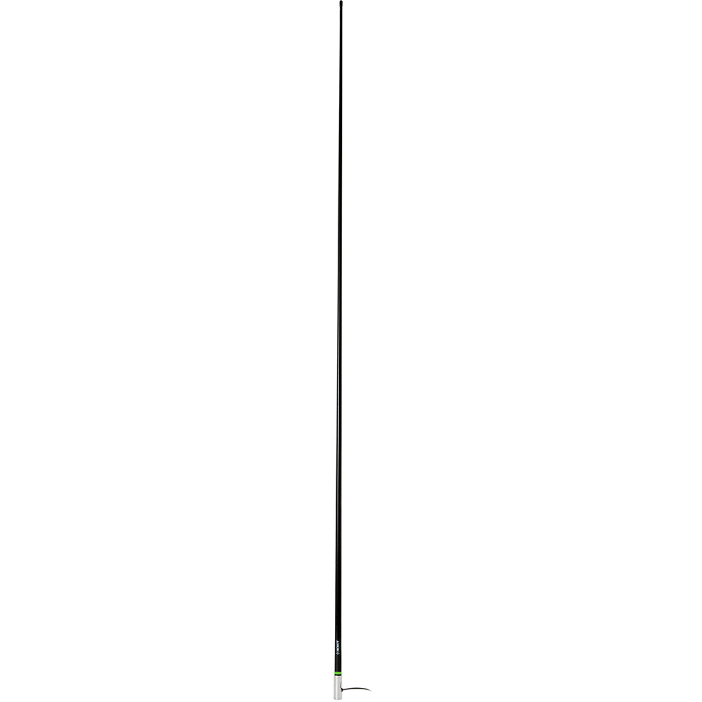 Scout 8 Black VHF Antenna 6dB Heavy Stainless Steel Ferrule w6M RG8x Includes PL259 Heavy Duty Offshore Antenna KS43 PF