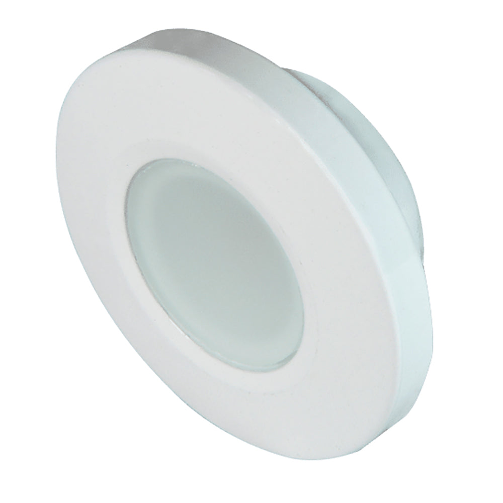 Lumitec Orbit  Flush Mount Down Light  White Finish  2Color BlueWhite Dimming 112521