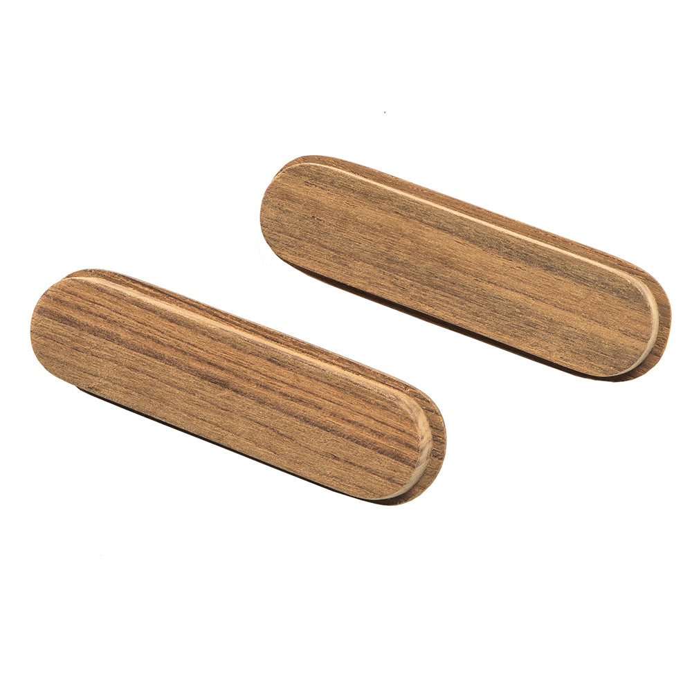 Whitecap Teak Oblong Drawer Pull  4116L  2 Pack 60124A