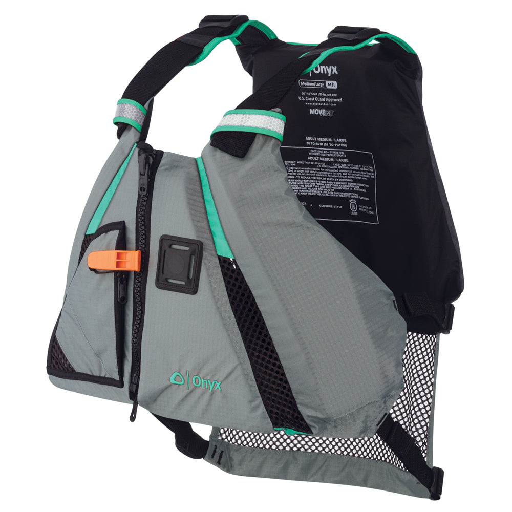 Onyx MoveVent Dynamic Paddle Sports Life Vest  XSSM  Aqua 12220050502015