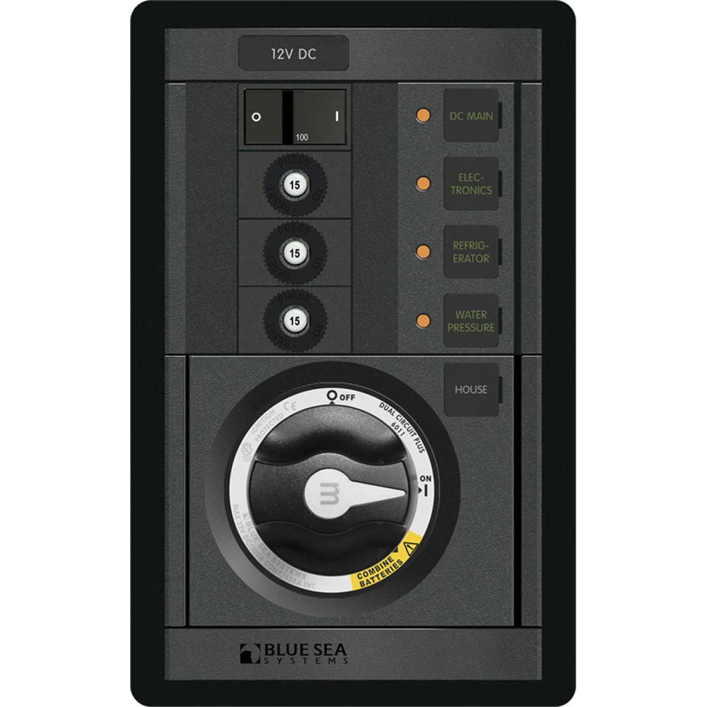 Blue Sea 1408 MSeries Dual Circuit Plus Main  3 Positions CLB Vertical 1408