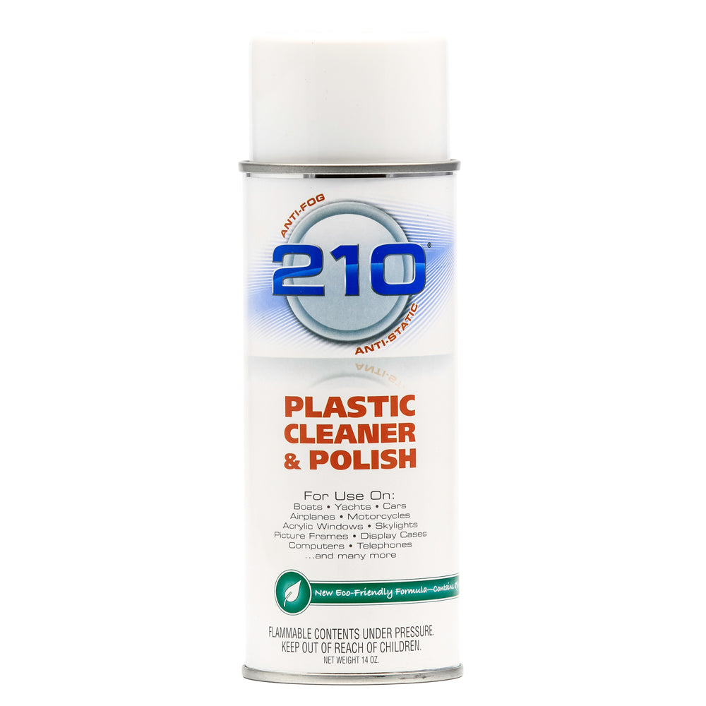 Camco 210 Plastic Cleaner Polish 14oz Spray 40934