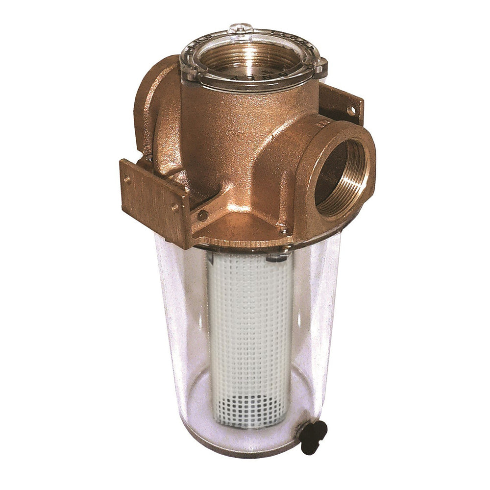 GROCO ARG500 Series 12 Raw Water Strainer wNonMetallic Plastic Basket ARG500P