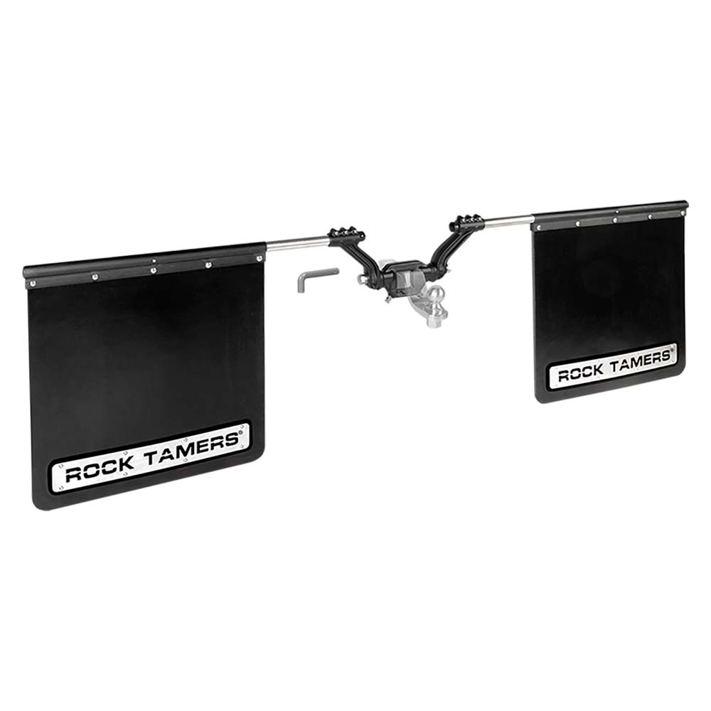 ROCK TAMERS 25 Hub Mudflap System  Matte BlackStainless 00110