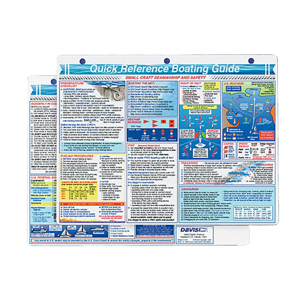 Davis Quick Reference Boating Guide Card 128